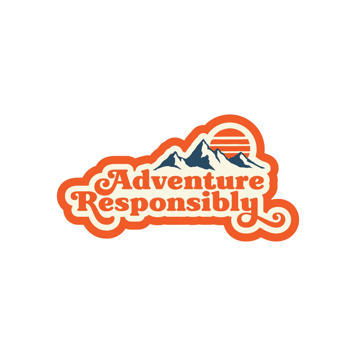 Adventure Responsibly | Fancy Text