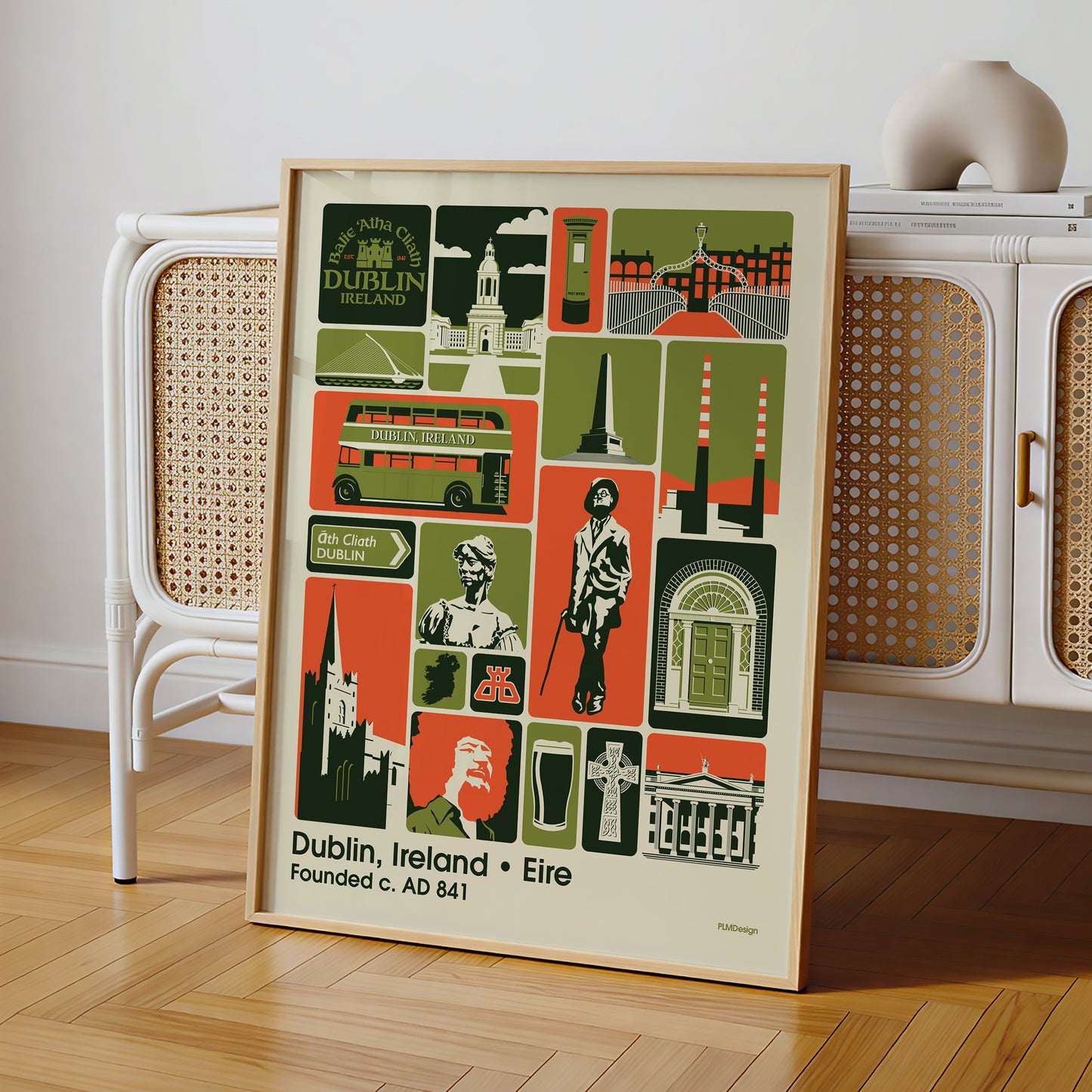 Dublin Ireland Tribute Poster