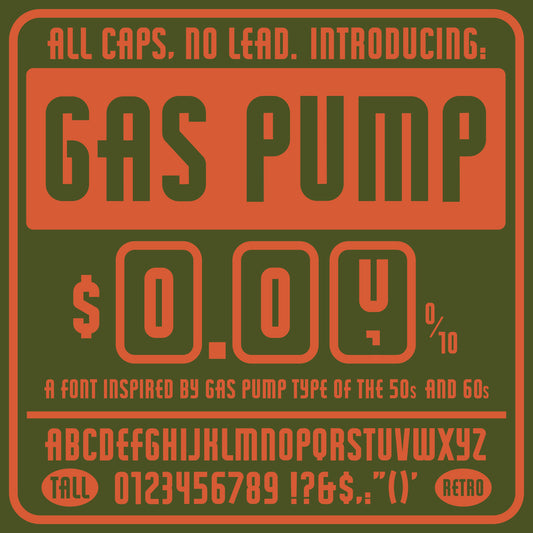 Gas Pump Font