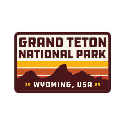 Grand Teton National Park | Retro Lines Design