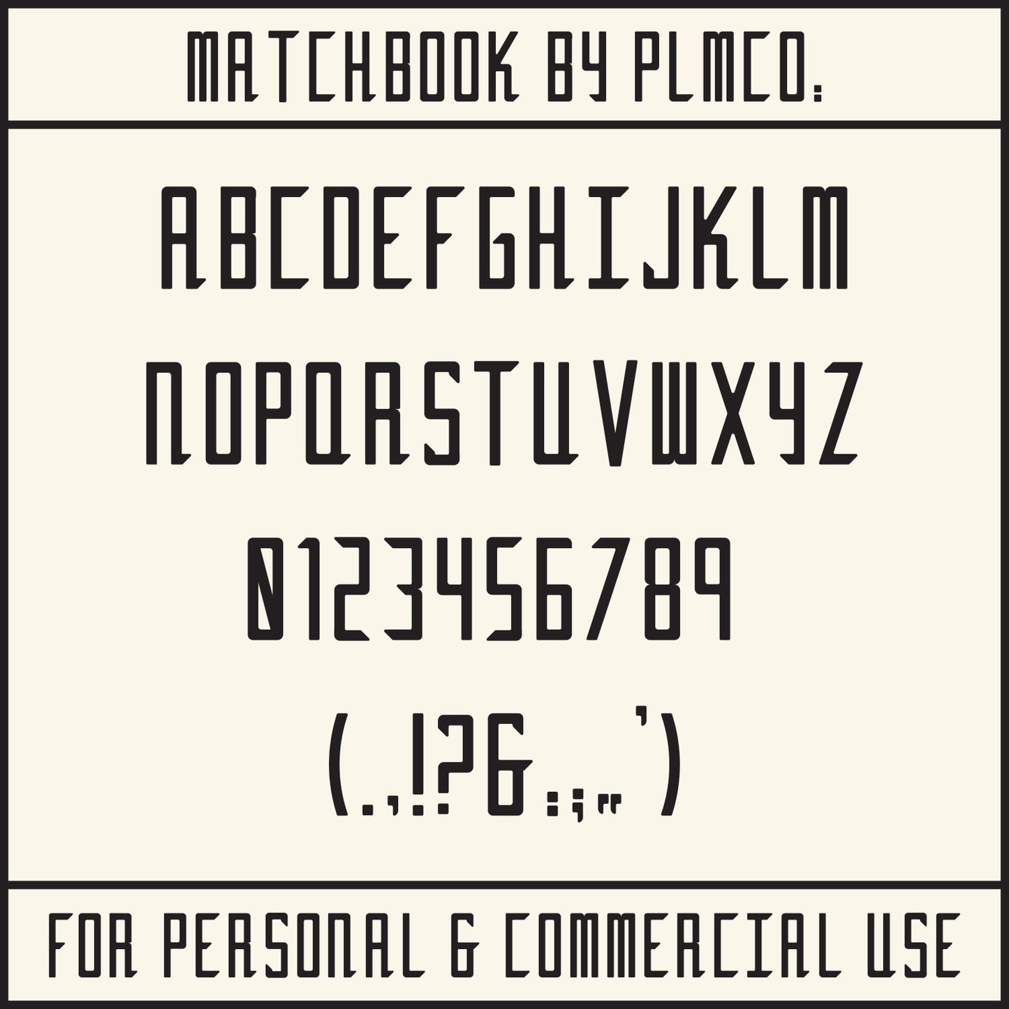 Match Book Font