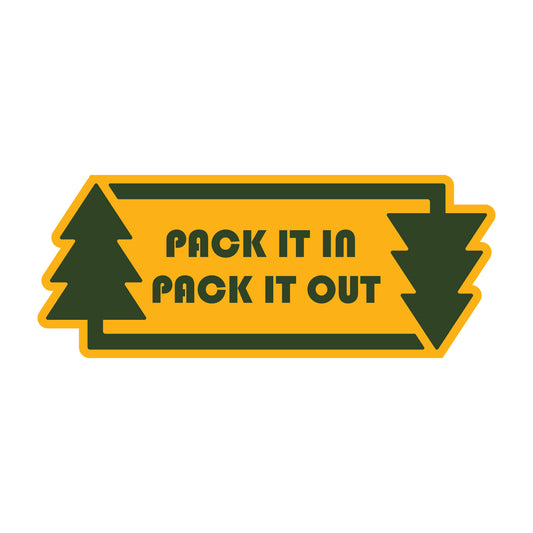 Pack it in pack it out design