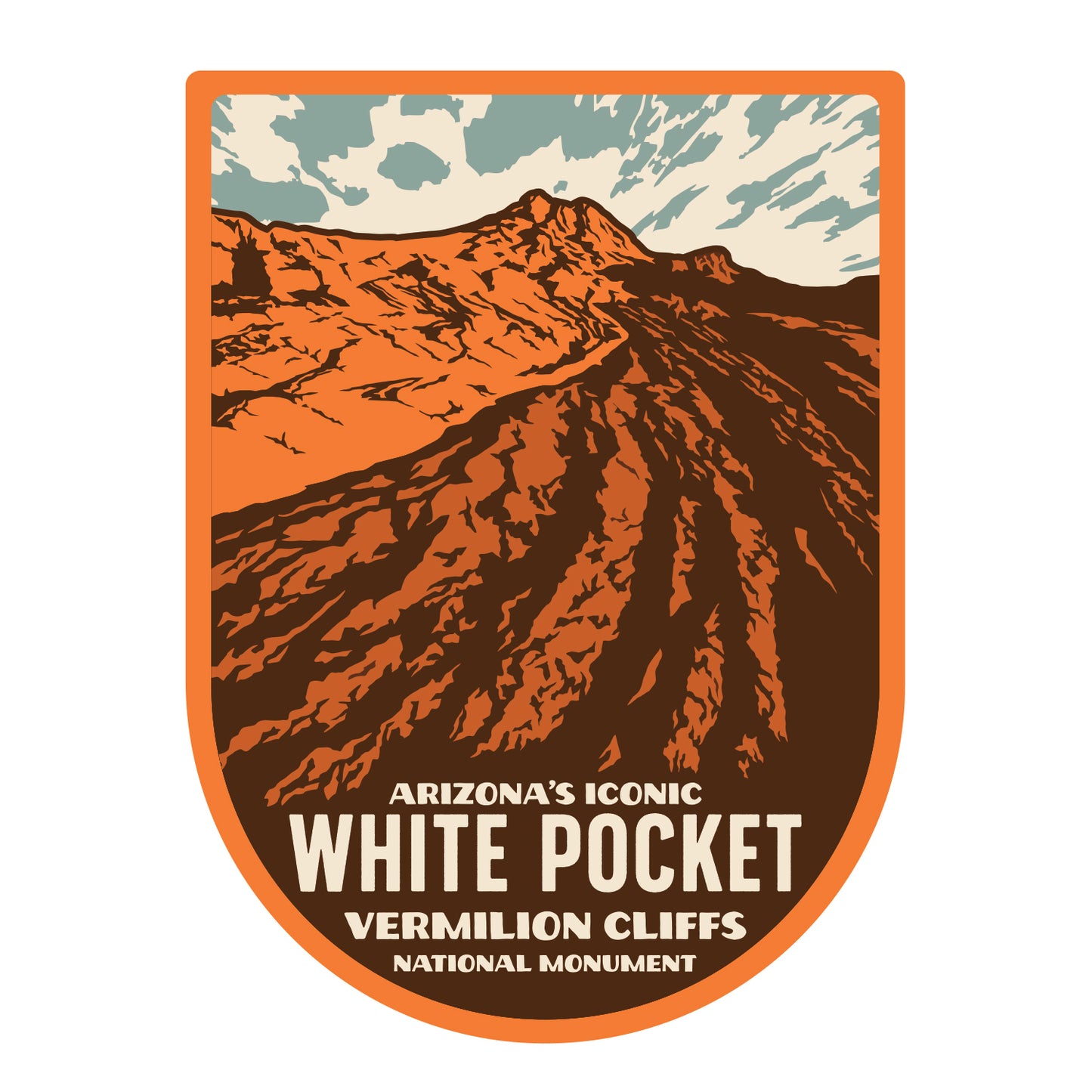 White Pocket Sticker