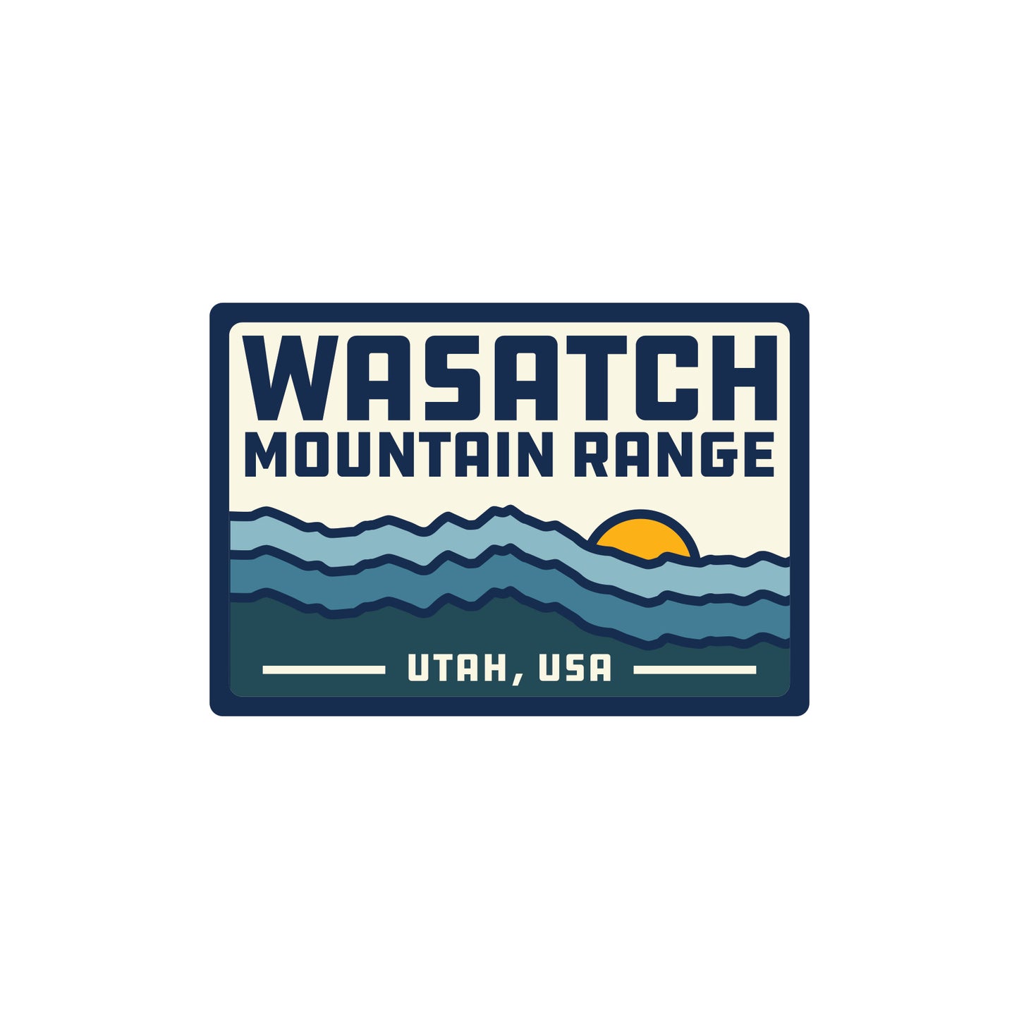 Wasatch Mountain Range | Retro Lines