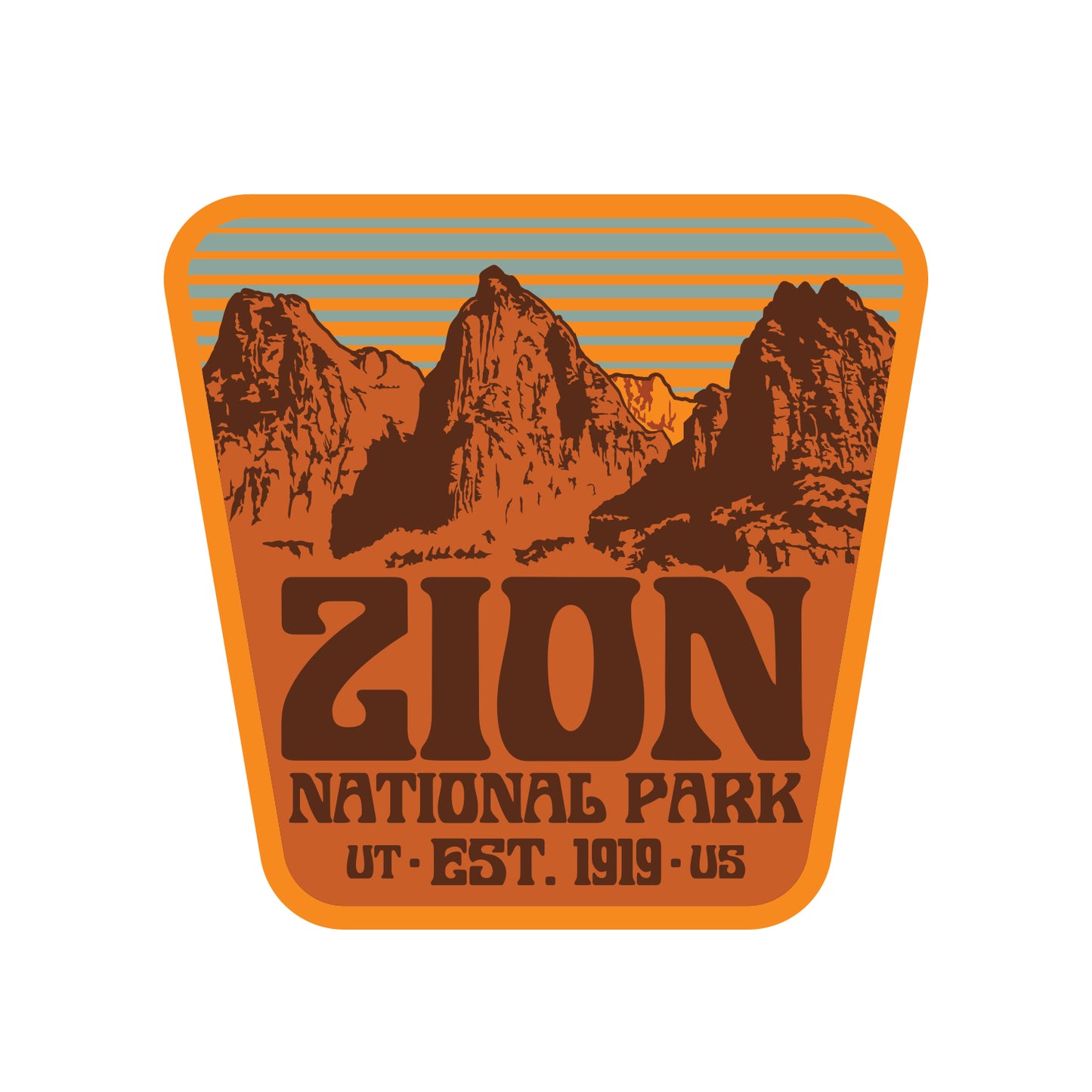 Zion National Park | Retro Three Patriarchs